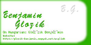 benjamin glozik business card